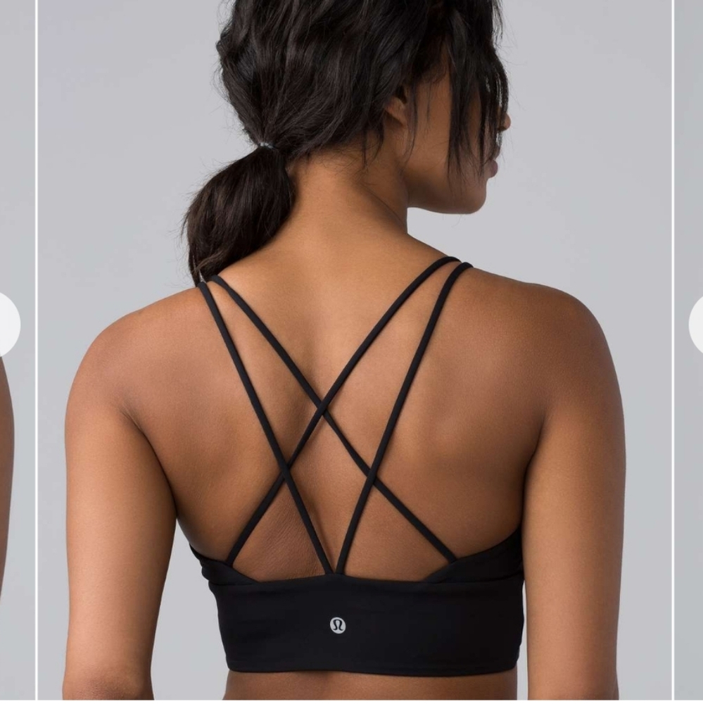NWT Lululemon pushing limits bra 6 black